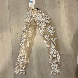 Maggie Sottero Lace Sleeves in Cream and White